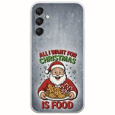 All I Want For Christmas Is - Food Samsung Galaxy M34 5G Flexible TPU (Διάφανη Σιλικόνη)