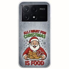 All I Want For Christmas Is - Food Xiaomi Poco X6 Pro 5G Flexible TPU (Διάφανη Σιλικόνη)