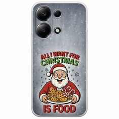 All I Want For Christmas Is - Food Xiaomi Redmi Note 13 4G Flexible TPU (Διάφανη Σιλικόνη)