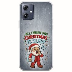 All I Want For Christmas Is - Sleep Motorola Moto G54 5G Flexible TPU (Διάφανη Σιλικόνη)