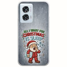 All I Want For Christmas Is - Sleep Motorola Edge 50 Fusion 5G Flexible TPU (Διάφανη Σιλικόνη)