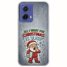 All I Want For Christmas Is - Sleep Motorola Moto G85 5G Flexible TPU (Διάφανη Σιλικόνη)
