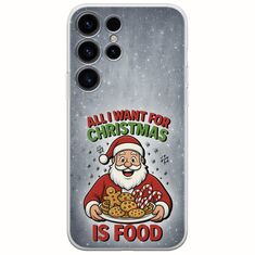 All I Want For Christmas Is - Food Samsung Galaxy S25 Ultra 5G Flexible TPU (Διάφανη Σιλικόνη)