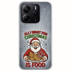 All I Want For Christmas Is - Food Xiaomi Redmi Note 14 5G Flexible TPU (Διάφανη Σιλικόνη)