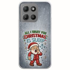 All I Want For Christmas Is - Sleep Motorola Moto G15 Flexible TPU (Διάφανη Σιλικόνη)
