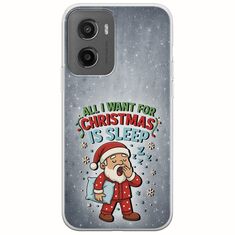All I Want For Christmas Is - Sleep Motorola Moto G05 Flexible TPU (Διάφανη Σιλικόνη)