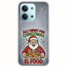 All I Want For Christmas Is - Food Xiaomi Redmi 15C Flexible TPU (Διάφανη Σιλικόνη)