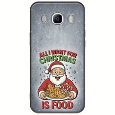 All I Want For Christmas Is - Food Samsung Galaxy J5(2016) Black TPU (Μαύρη Σιλικόνη)