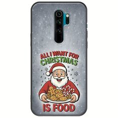 All I Want For Christmas Is - Food Xiaomi Redmi Note 8 Pro Black TPU (Μαύρη Σιλικόνη)