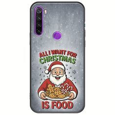 All I Want For Christmas Is - Food Xiaomi Redmi Note 8 Black TPU (Μαύρη Σιλικόνη)