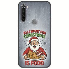 All I Want For Christmas Is - Food Xiaomi Redmi Note 8T Black TPU (Μαύρη Σιλικόνη)