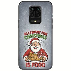 All I Want For Christmas Is - Food Xiaomi Redmi Note 9S / 9 Pro / 9 Pro Max Black TPU (Μαύρη Σιλικόνη)