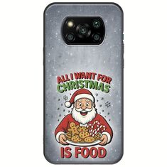 All I Want For Christmas Is - Food Xiaomi Poco X3 NFC / X3 Pro Black TPU (Μαύρη Σιλικόνη)