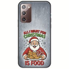 All I Want For Christmas Is - Food Samsung Galaxy Note 20 Black TPU (Μαύρη Σιλικόνη)