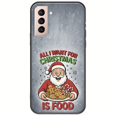 All I Want For Christmas Is - Food Samsung Galaxy S21 Black TPU (Μαύρη Σιλικόνη)