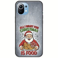 All I Want For Christmas Is - Food Xiaomi Mi 11 Black TPU (Μαύρη Σιλικόνη)