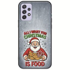 All I Want For Christmas Is - Food Samsung Galaxy A52 (4G/5G) A52s Black TPU (Μαύρη Σιλικόνη)