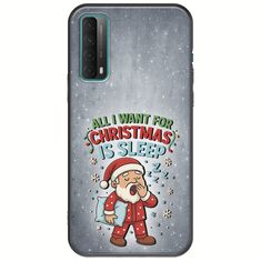 All I Want For Christmas Is - Sleep Huawei P Smart 2021 Black TPU (Μαύρη Σιλικόνη)