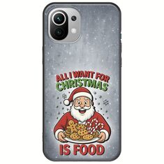 All I Want For Christmas Is - Food Xiaomi Mi 11 Lite / 11 Lite NE / 5G Black TPU (Μαύρη Σιλικόνη)
