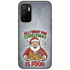 All I Want For Christmas Is - Food Xiaomi Poco M3 Pro 5G Black TPU (Μαύρη Σιλικόνη)