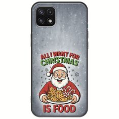 All I Want For Christmas Is - Food Samsung Galaxy A22 5G Black TPU (Μαύρη Σιλικόνη)