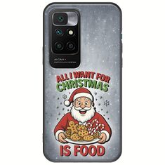 All I Want For Christmas Is - Food Xiaomi Redmi 10 Black TPU (Μαύρη Σιλικόνη)