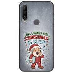 All I Want For Christmas Is - Sleep Huawei Y6p Black TPU (Μαύρη Σιλικόνη)