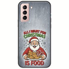 All I Want For Christmas Is - Food Samsung Galaxy S22 Black TPU (Μαύρη Σιλικόνη)