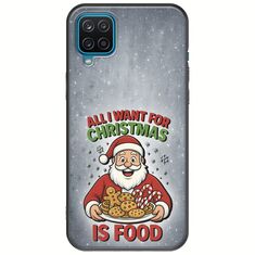 All I Want For Christmas Is - Food Samsung Galaxy M12 Black TPU (Μαύρη Σιλικόνη)