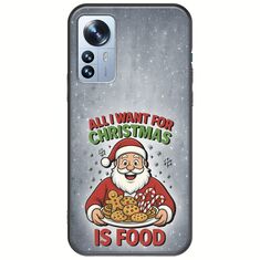 All I Want For Christmas Is - Food Xiaomi 12 Pro Black TPU (Μαύρη Σιλικόνη)