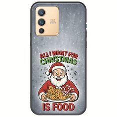 All I Want For Christmas Is - Food Vivo V23 5G Black TPU (Μαύρη Σιλικόνη)