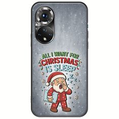 All I Want For Christmas Is - Sleep Huawei Nova 9 Black TPU (Μαύρη Σιλικόνη)