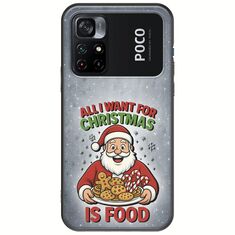 All I Want For Christmas Is - Food Xiaomi Poco M4 Pro 4G Black TPU (Μαύρη Σιλικόνη)