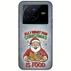 All I Want For Christmas Is - Food Vivo X80 Black TPU (Μαύρη Σιλικόνη)