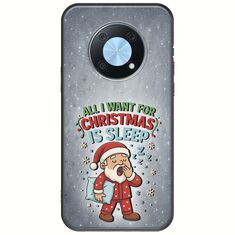 All I Want For Christmas Is - Sleep Huawei Nova Y90 Black TPU (Μαύρη Σιλικόνη)