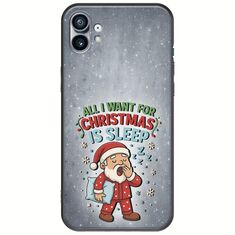 All I Want For Christmas Is - Sleep Nothing Phone (1) Black TPU (Μαύρη Σιλικόνη)