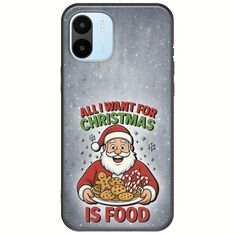 All I Want For Christmas Is - Food Xiaomi Redmi A1 Black TPU (Μαύρη Σιλικόνη)
