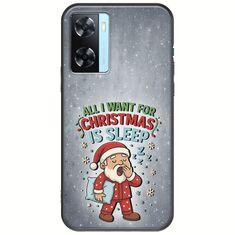 All I Want For Christmas Is - Sleep Oppo A77 5G Black TPU (Μαύρη Σιλικόνη)