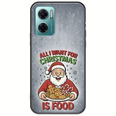 All I Want For Christmas Is - Food Xiaomi Redmi 10 5G Black TPU (Μαύρη Σιλικόνη)