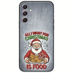 All I Want For Christmas Is - Food Samsung Galaxy A14 5G Black TPU (Μαύρη Σιλικόνη)