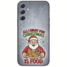 All I Want For Christmas Is - Food Samsung Galaxy A54 5G Black TPU (Μαύρη Σιλικόνη)