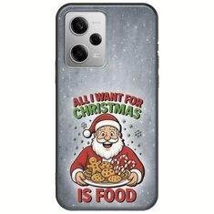 All I Want For Christmas Is - Food Xiaomi Redmi Note 12 Pro 5G Black TPU (Μαύρη Σιλικόνη)