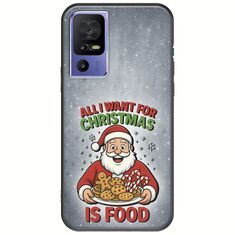 All I Want For Christmas Is - Food TCL 40 SE Black TPU (Μαύρη Σιλικόνη)