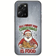 All I Want For Christmas Is - Food Xiaomi Poco X5 Pro 5G Black TPU (Μαύρη Σιλικόνη)