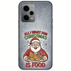 All I Want For Christmas Is - Food Xiaomi Poco X5 5G Black TPU (Μαύρη Σιλικόνη)