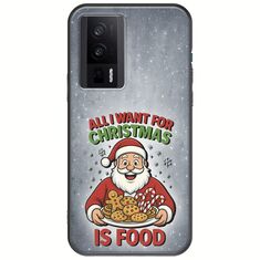 All I Want For Christmas Is - Food Xiaomi Poco F5 Pro 5G Black TPU (Μαύρη Σιλικόνη)