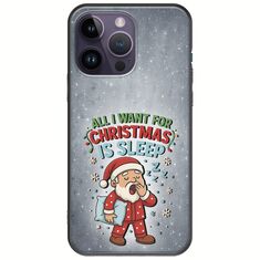 All I Want For Christmas Is - Sleep iPhone 15 Pro Black TPU (Μαύρη Σιλικόνη)