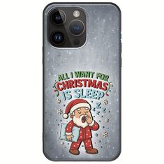 All I Want For Christmas Is - Sleep iPhone 15 Pro Max Black TPU (Μαύρη Σιλικόνη)