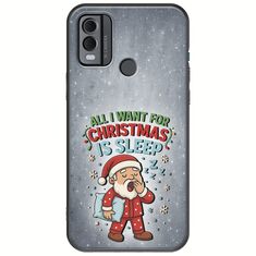 All I Want For Christmas Is - Sleep Nokia C22 Black TPU (Μαύρη Σιλικόνη)