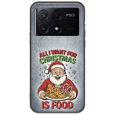 All I Want For Christmas Is - Food Xiaomi Poco X6 Pro 5G Black TPU (Μαύρη Σιλικόνη)